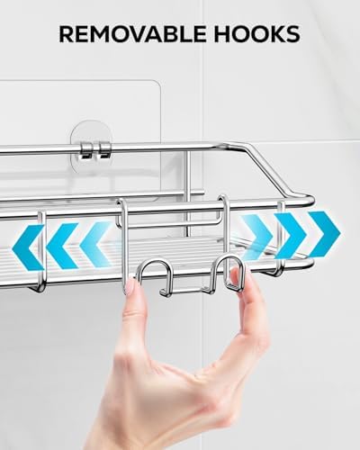 Nieifi Shower Caddy Adhesive, Shower Shelves, Shampoo Holder for Bathroom - Image 4