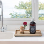 Natural Travertine Vanity Tray, Stone Organizer for Bathroom & Kitchen - Image 4