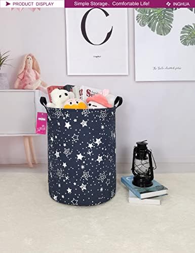 Star Fabric Storage Bin Nursery Organizer Basket - Image 4