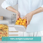 Ankou Food Airtight Containers (1500ml) 1.5 Qt Pop Up Food Formula Container With Lids, Bpa-Free One Button Open Stackable Container for Coffee Tea Brown Sugar Cereals - 8 Labels - Clear - Image 3