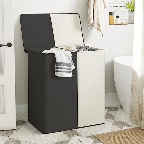 WOWLIVE Double Laundry Hamper with Lid, 154L Large Laundry Basket Organizer - Image 6