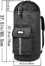 laundry bag backpack,extra-large heavy duty laundry bags,laundry backpack for college students,drawstring closure (charcoal grey laundry bag with straps) - Image 2