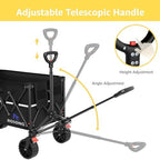 ROSONG Collapsible Wagon Cart with Wheels Foldable - Folding Utility Heavy Duty Wagons Carts for Grocery Sports Garden Shopping Camping Wheelbarrows (Black, 150L) - Image 6