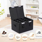 Shoe Organizer for Closet, Shoe Storage Box with Adjustable Dividers - Image 6