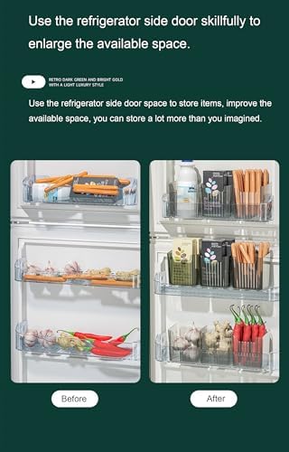 Lae Nuvole 2 Pack Adhesive Wall Storage Bins, Cabinet Door Organizer, Clear - Image 4