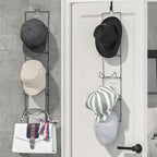 LINFIDITE 10 Pack Hat Rack Hanger Holder Organizer Flexible Multi Hook Wall Mounted Over Door Baseball Cap Display Storage Rack Cap Holder, Closet HangingStorage Rack w Hanging Hook Black - Image 2