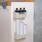 2 Pack Lid Organizers Inside Cabinet, No Drilling Adhesive Over Door Organizer, Cabinet Door Organizer Bin Holder Caddy, Over Cabinet Organizer Storage Lid Organizer for Kitchen(Grey) - Image 5