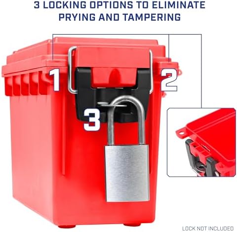 Sheffield 12636 Ammo Box Made in USA Stackable Lockable Ammo Storage Box - Image 5