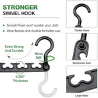8-Pack Closet Organizers Storage, Sturdy Space-Saving Hangers for Wardrobes | Smart Clothes Hangers For Dorm Room Essentials, College Students Girls, Apartment Wardrobe, Small Closet And Bedroom Storage - Image 5