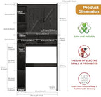 Over the Toilet Storage Cabinet, 31”W Bathroom Organizer - Image 2