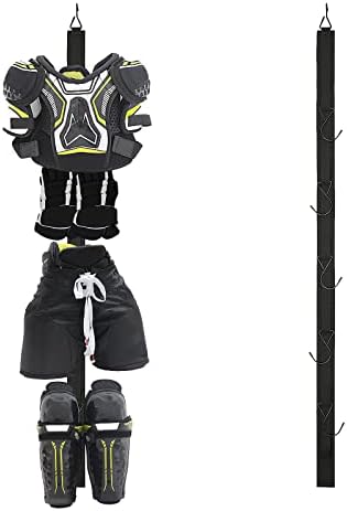 2Pcs Hockey Hanger Portable Hanging Dryig Rack Hockey Gifts for Home and Outdoor Using in Ice Hockey Skating Football Camping Fishing 5 Hooks - Image 2