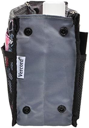 Vercord Purse Organizer Insert for Handbags Bag Organizers Inside Tote Pocketbook Women Nurse Nylon 13 Pockets Peony Flowers Medium - Image 4