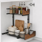 Pull Out Cabinet Organizer 2 Tier Metal Under Sink Organier by Unknown