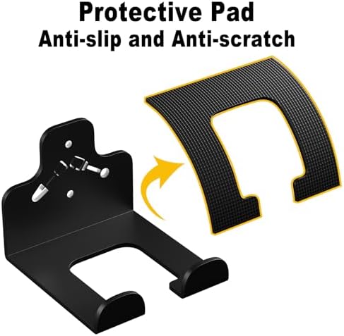 Garage Organizer Trimmer Rack Wall Mount, Weedeater Hanger, Black, 2 Pack - Image 2