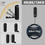 Dntorx Folding Wall Hooks, 6 Pack, Black, Zinc Alloy, Heavy Duty Coat Hooks - Image 3
