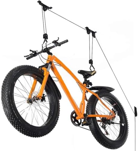 Wallmaster Ceiling Bike Hanger, Bicycle Lift Hoist Pulley System for Garage by Wallmaster