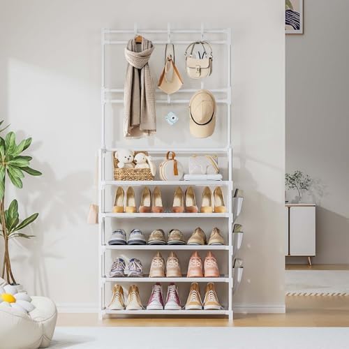 Shoe Rack 5 Tier Shoe Organizer Storage 15-20 Pairs for Closet Entrance - Image 4