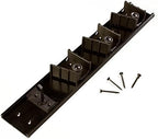 Carlisle FoodService Products Roll 'N Grip Plastic Broom Holder Wall Mount, Bathroom Organizer, Kitchen Organizer with Quick Release for Kitchen, Restaurant, Home, 1.75 Inches, Black, (Pack of 12) by CarlisleFoodServiceProducts