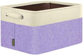 BALEINE 1 Pack Fabric Closet Storage Bins for Shelves, Linen Closet Organizers and Storage, Decorative Baskets for Organizing, Shelf, Clothes, Home, Office (Lavender, 12"x8"x8") by BALEINE