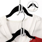 Clothes Hanger Connector Hooks, Outfit Hangers, Hanger Extender Clips, Cascading Hanger Hooks, Velvet Huggable Hangers Accessory, Heavy Duty Space Saving for Closet 60 Pcs (Clear) - Image 7