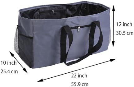 Extra Large Utility Tote Bag - Reusable Grocery Bags Foldable Heavy Duty - Image 4