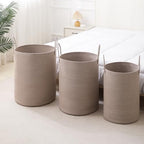 Laundry Basket Hamper Tall Rope Storage Woven for Blanket toys Dirty Clothes in Living Room Bathroom Bedroom (Tan, 80L/21.3Gal) - Image 4