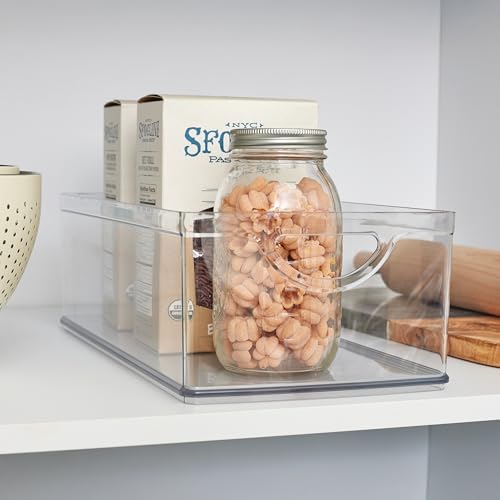 iDesign Stackable Clear Plastic Extra Long Storage Bin, 2-Pack - Image 7