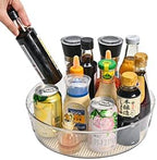 4 Pack Lazy Susan Organizer with Non-Skid Liners, 12-inch Spinning Turntable with Handle, Spice and Refrigerator Organizers, Pantry Organizers and Storage, Round - Image 7