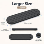 Razborci 2PCS Water Absorbing Stone Drying Tray Mat for Bathroom Sink & Kitchen Counter Faucet Organizer Decor, Quick Dry Dish Soap Dispenser Sponge Holder, Vanity Caddy Coaster,Dark Gray -10"*3.8" - Image 2