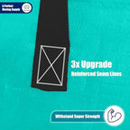 Cosy Family 8 Pack Heavy Duty Extra Large Moving Bags with Backpack Straps - Strong Handles & Zippers, Storage Totes For Space Saving, Fold Flat, Alternative to Moving Box (40 gal, Aquamarine) - Image 5