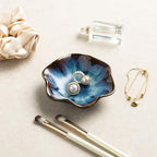 Ceramic Lotus Leaf Trinket Dish, Ring Holder for Jewelry - Image 3