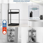Corner Bathroom Counter Organizer, 2 Tier Bathroom Sink Shelf - Image 6
