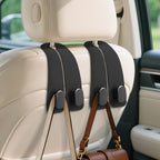 Car Seat Headrest Hooks, 2PCS Universal Car Purse Hook Leather Car Bag Hook by Fitnice