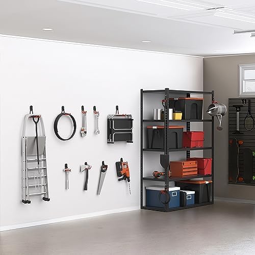 WALMANN Garage Storage Hooks, Wall Mount Utility Hooks for Tools - Image 6
