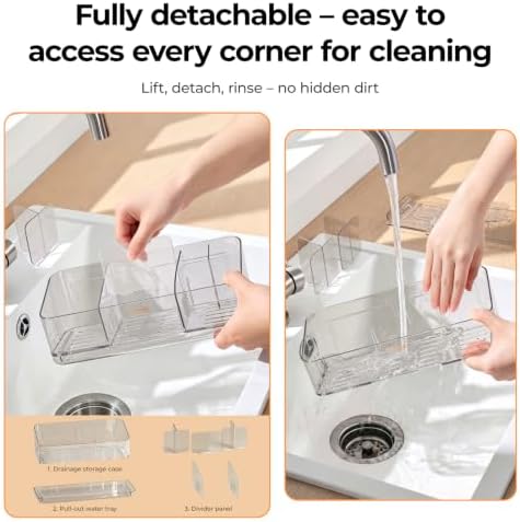 MOPMS 8 Slots Toothbrush Holders for Bathrooms with Detachable Dividers - Image 6