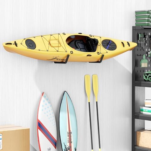 niffgaff Heavy Duty Garage Storage Hooks - 120 LB Capacity Wall Mounted Rack for Kayaks, Ladders, and Bikes - Image 6