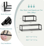 4 Pack Wall Coat Rack with Shoe Rack, 2-in-1 Coat and Shoe Rack Entryway - Image 4