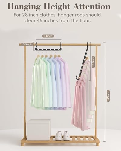 Space Saving Hangers for 144 Clothes, Reinforced Collapsible Hangers | 360° Swivel Hook, Fully Assembled, Hanger Hooks Space Saver for Closet Organizers and Storage, Dorm Room Essentials, Black - Image 7