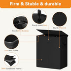 Chrislley Double Laundry Hamper with Lid, 140L Laundry Basket 2 Section - Image 3
