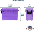 Sheffield 12632 Ammo Box Made in USA Stackable Lockable Ammo Storage Box - Image 2