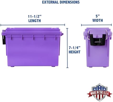 Sheffield 12632 Ammo Box Made in USA Stackable Lockable Ammo Storage Box - Image 2