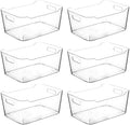 Clear Plastic Storage Bins, Pantry Organizers and Storage Containers, Large Fridge Organizer Bins, Home Kitchen Cabinet Organizer, Medicine Cabinet Bin for Organizing Freezer Closet by CONTROLKITCHEN