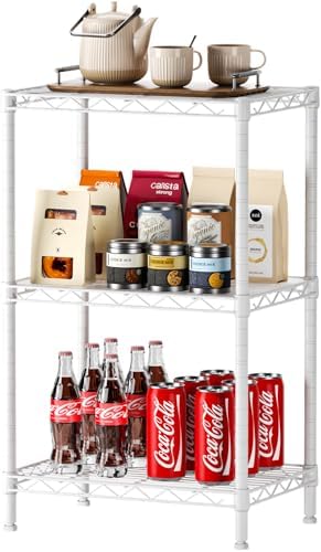 SINGAYE Small Shelves Kitchen Storage Shelf Wire Shelving Metal Adjustable by SINGAYE