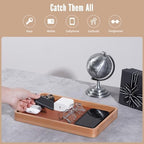 ProCase Wood Valet Tray for Men, Key Tray, Desk & Nightstand -LightBrown - Image 5