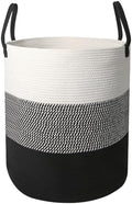 105L Extra Large Laundry Basket,Clothes Hamper with Handles-Black by HZFTJOY