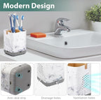Boperzi Toothbrush Holders, Kids Toothbrush Holder with Drainage, Detachable Anti-Slip Electric Toothbrush Holder, Toothpaste Organizer Storage Caddy for Bathroom Countertop, Shower, Kitchen, Vanity - Image 4