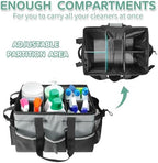 Boczif Cleaning Caddy Bag Wearable,Cleaning Caddy Supplies Organizer (Grey) - Image 3