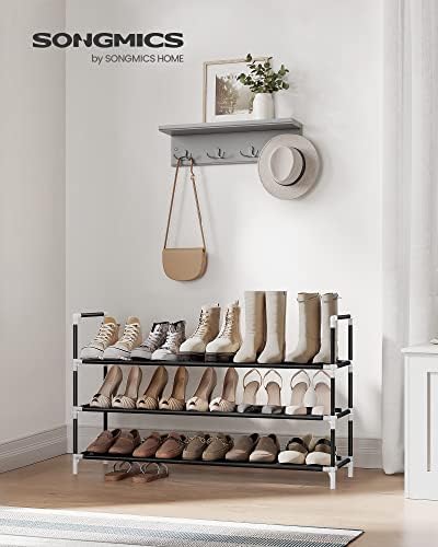 SONGMICS 3-Tier Shoe Rack, Shoe Storage for Hallway Closet - Image 2