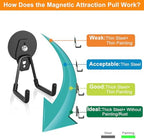 ENUODA Strong Magnetic Hooks Large Rare Earth Magnet Hooks Heavy Duty Utility Magnetic Tool Holder for Garage Organization, Van, Barn, to Hang Bag, Coat, Power Tool, Toolbox, Shovel, Broom,6 Pack - Image 6