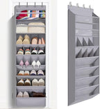 1 Pack Over The Door Shoe Organizer, 8 Shelves Hanging Shoe Organizers, by Fentec